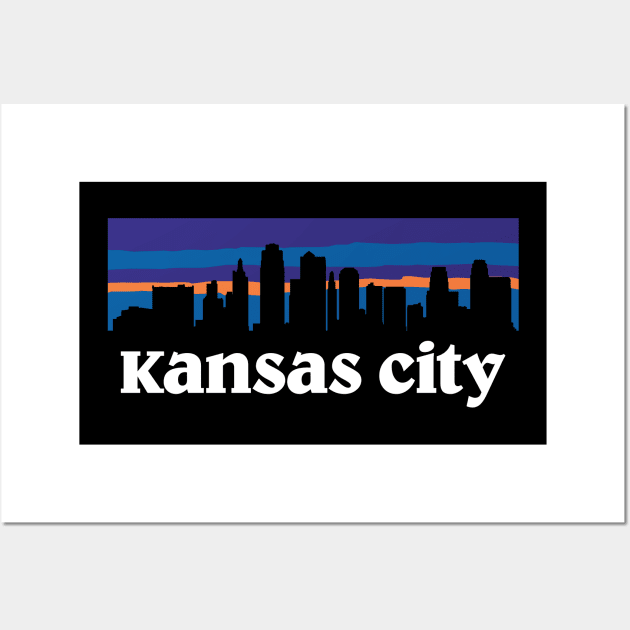 Kansas City Skyline Wall Art by bellamuert3